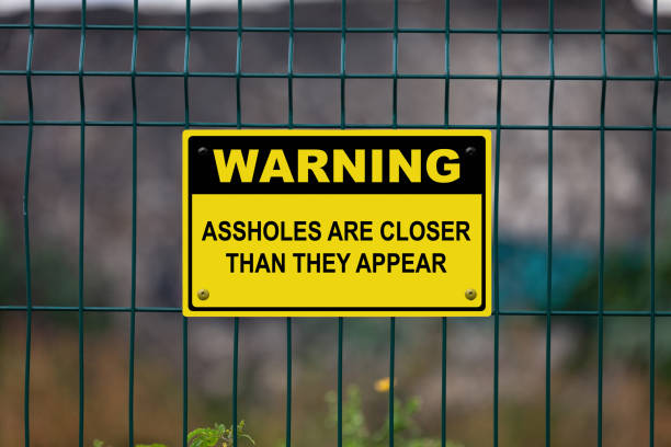 istock Warning - Assholes are closer than they appear 870418942