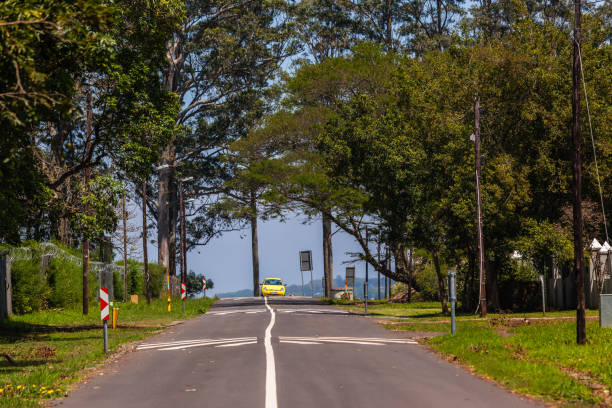 istock Road Yellow Car Speed Humps Route 870426426
