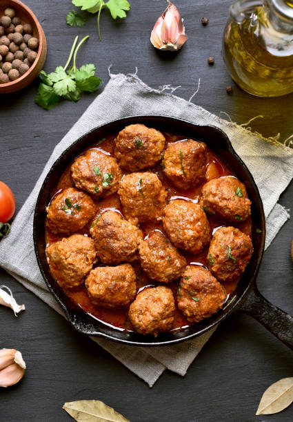 istock Meatballs with tomato sauce 870428016