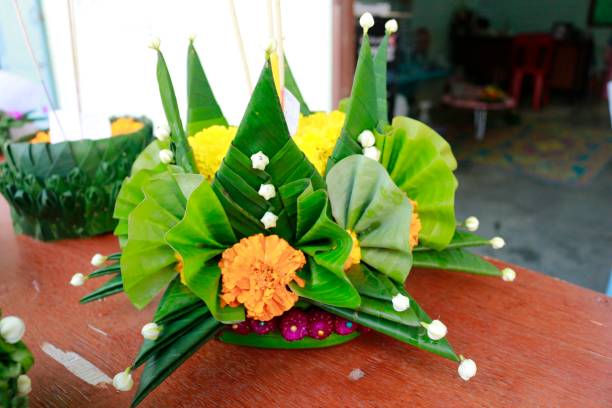istock Krathong make by banana leave vessel 870434272