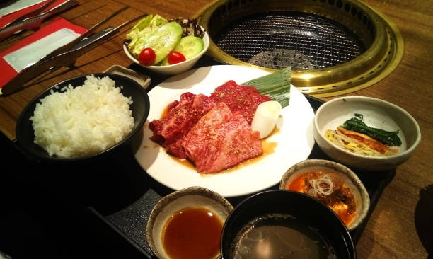 istock yakinku Japanese barbecue set 870445158