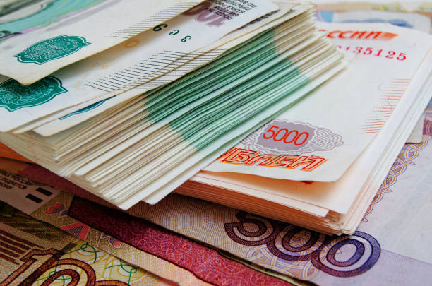 istock Russian Cash Rubles 870459994