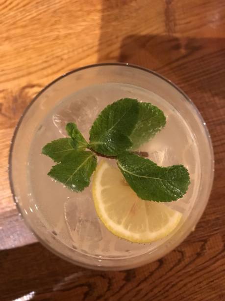 istock Aerial view gin and tonic drink 870461176