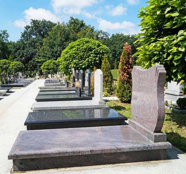 istock Tombstones in the cemetery 870471498