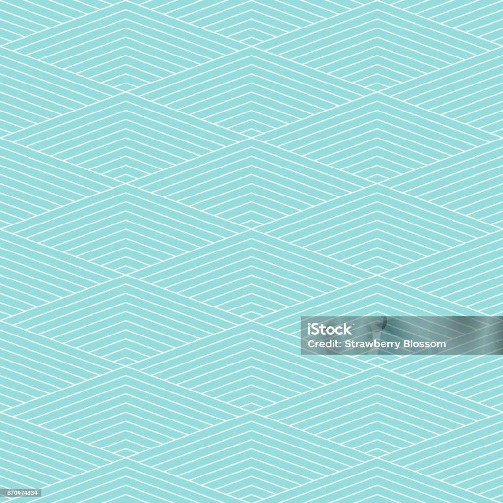 Background pattern chevron stripe seamless vector texture green aqua pastel color and white line. Wallpaper backdrop chevron striped abstract retro styled. Graphic design geometric shape. Backgrounds stock vector