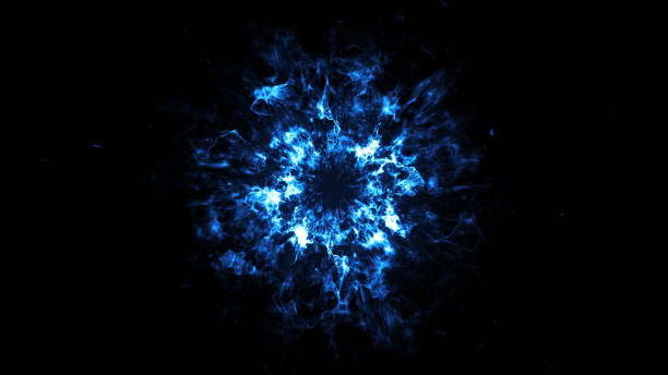 istock Black hole. Abstract space wallpaper. Universe filled 3d illustration 870478196
