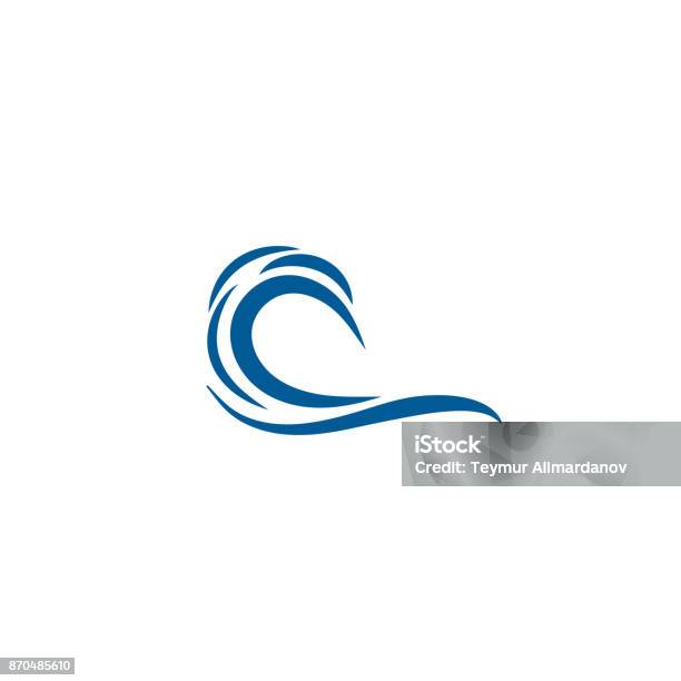 Water Wave Template For Web Design Stock Illustration - Download Image Now - Wave - Water, Sea, Logo