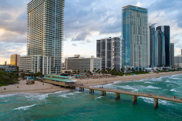 istock Sunny Isles Beach fishing pier 870488900
