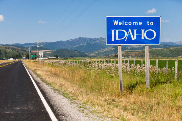 ¡bienvenido a idaho - idaho fotografías e imágenes de stock