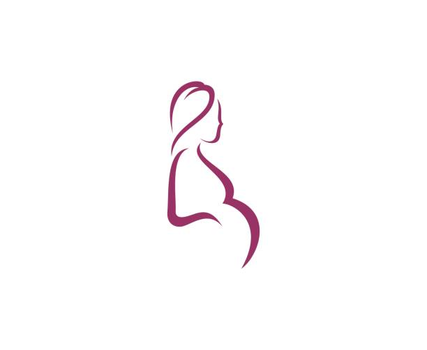 ilustrações, clipart, desenhos animados e ícones de ícone de grávida - gravida