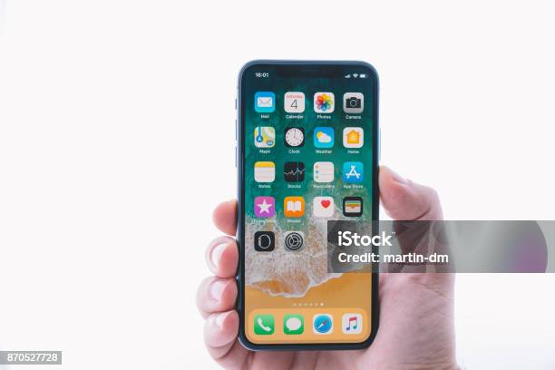 Iphone X Stock Photo - Download Image Now - Apple Computers, Big Tech, Bulgaria