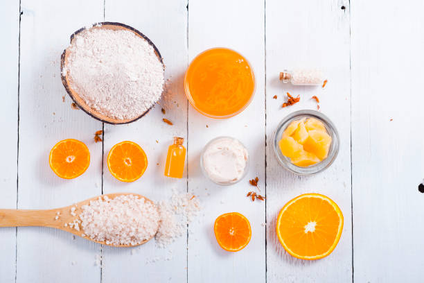 istock Beauty products with orange 870528136