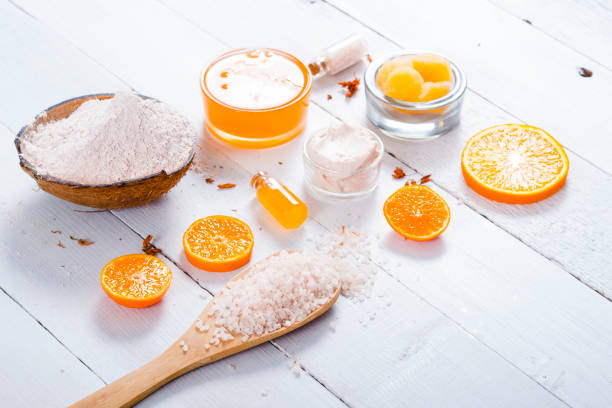 istock Beauty products with orange 870528338