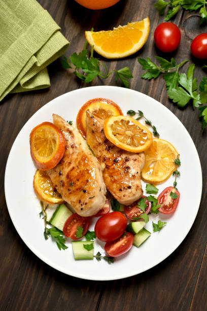 istock Chicken breast with orange sauce 870528554