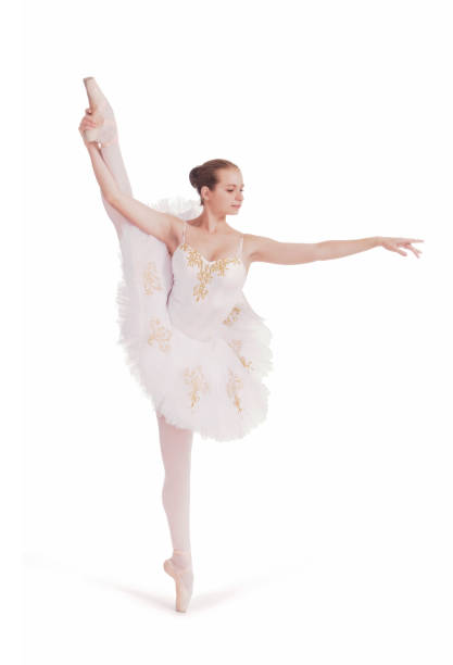 istock Ballerina in white tutu. 870530900