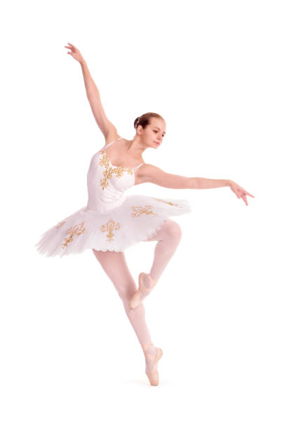 istock Ballerina in white tutu. 870530910