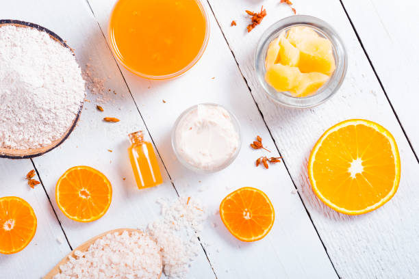 istock Beauty products with orange 870531198