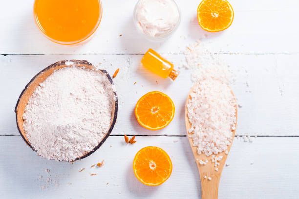 istock Beauty products with orange 870533066