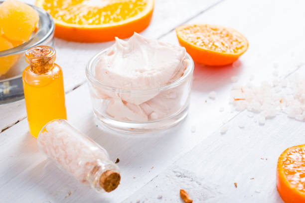 istock Beauty products with orange 870534756