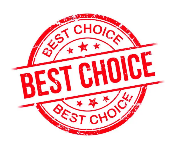 Vector illustration of Best Choice Stamp