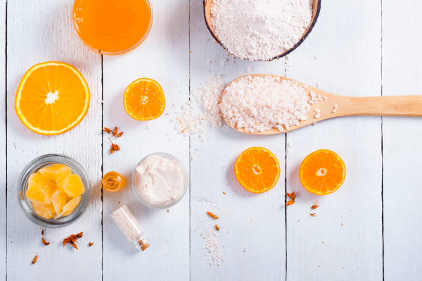 istock Beauty products with orange 870535898
