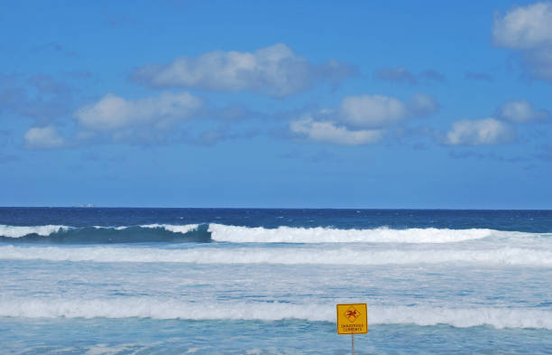 istock Dangerous currents sign on Bondi Beach 870536088