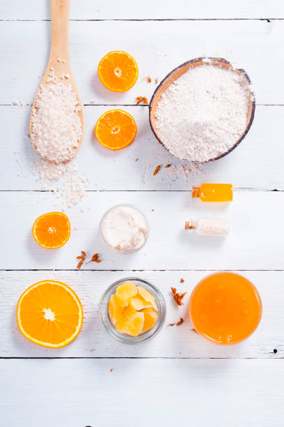 istock Beauty products with orange 870537942