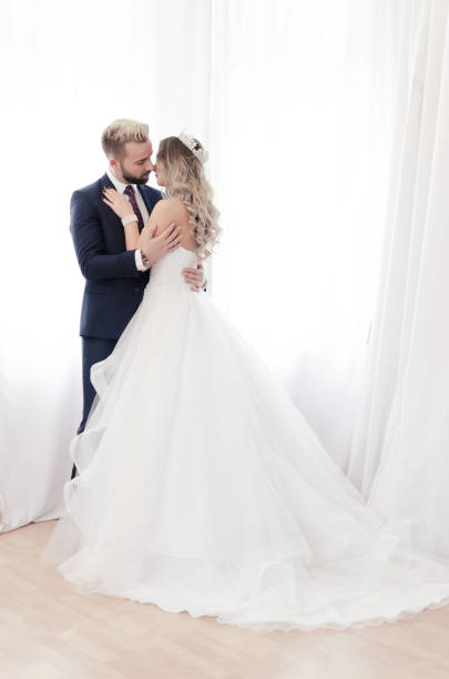 istock Bride and groom happiest moment in life. 870548762