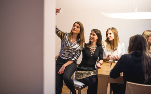 istock Friends taking a selfie on New Year's Eve 870555128