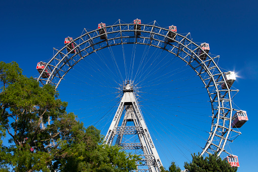 The Reisenrad (giant ferris Wheel) in Prater Park