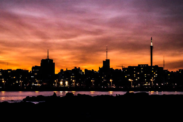 istock Cityscape Sunset Scene, Montevideo, Uruguay 870568480