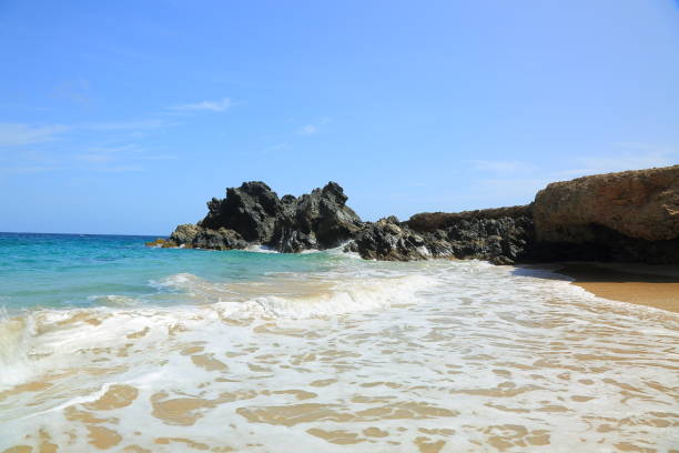 istock Amazing stone landscape and blue ocean. September, 2017 870572480