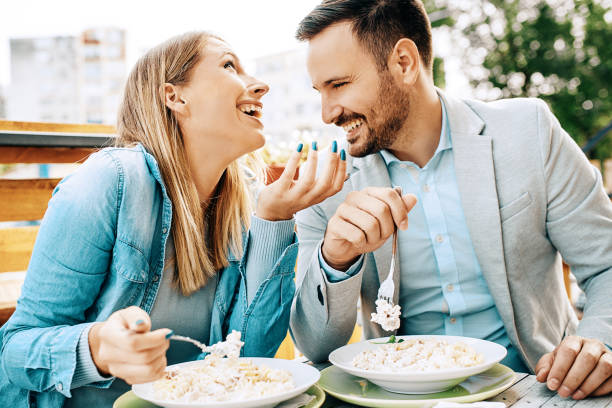 istock Couple enjoying restaurant 870572680