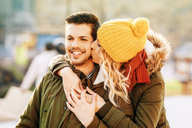 istock Couple Enjoying Christmas 870575426