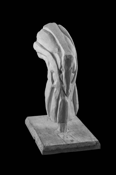 istock plaster statue of a man with anatomical leg muscles. 870592328