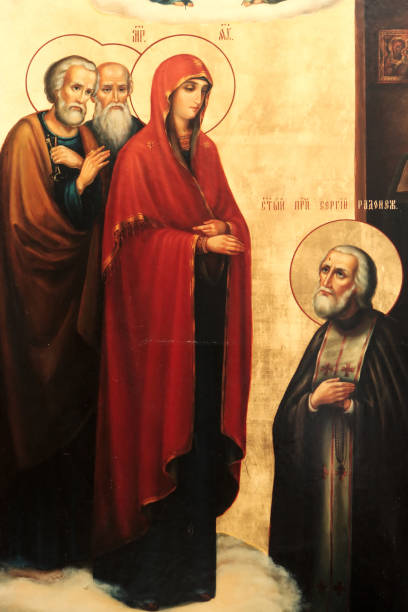 istock Icon in rural church 870592420