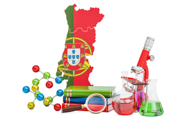 istock Scientific research in Portugal concept, 3D rendering isolated on white background 870602496