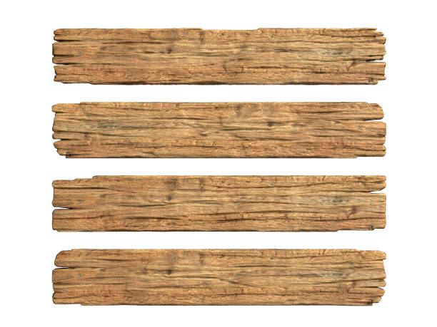 istock Wooden planks 3d rendering isolated illustration 870602858