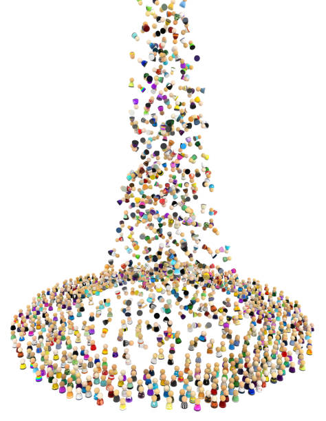 istock Cartoon Crowd, Precipitation 870603060