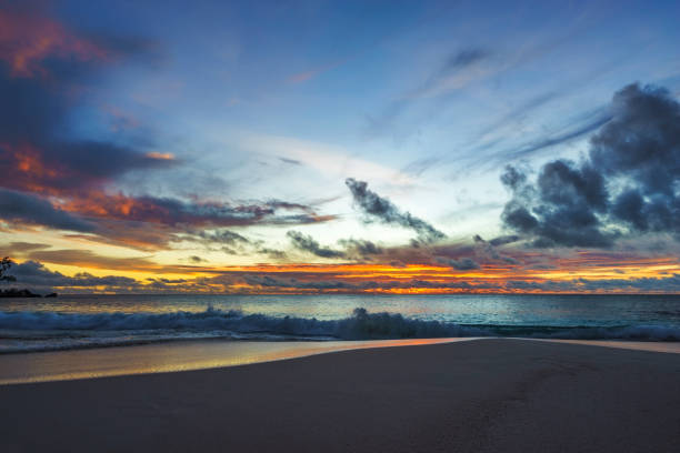 istock beautiful sunset in paradise at anse georgette, praslin, seychelles 6 870609920