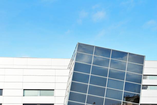 istock Modern suburban low rise office building 870625878