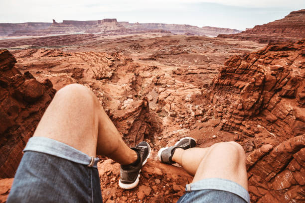 istock man on top of canyonlands 870632234
