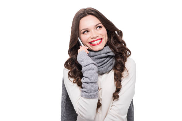 istock Cheerful woman talking on phone 870632274
