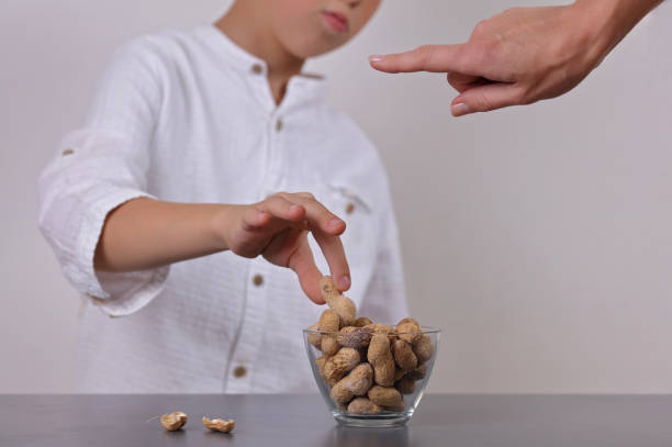istock Peanuts, Food allergy concept. 870637460