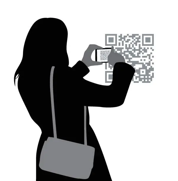 Vector illustration of QR Code Snapshot