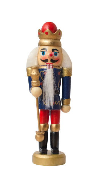 istock Christmas nutcracker toy soldier traditional figurine, Isolated on white background 870648510