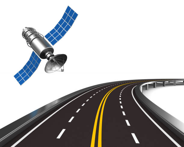 istock navigation system on white background. Isolated 3d illustration 870648750
