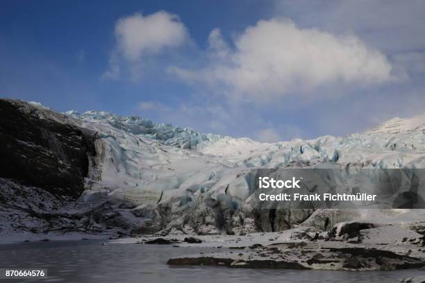 Fláajökull Glacier Near Höfn In Southeast Iceland Stock Photo - Download Image Now - Arctic, Blue, Change