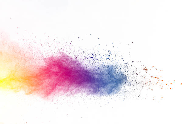Explosion of color powder