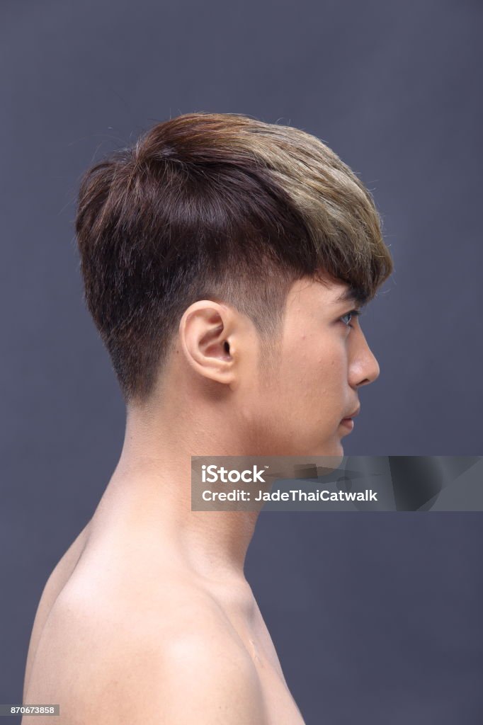 Asian Man After Make Up Hair Style No Retouch Fresh Face Stock Photo -  Download Image Now - iStock